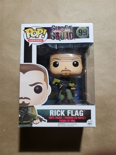 Funko Pop Rick Flag 99 Suicide Squad Dc Comics Rick Flag Ebay