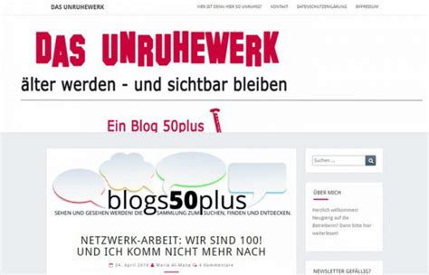 Das Unruhewerk Blogs50plus
