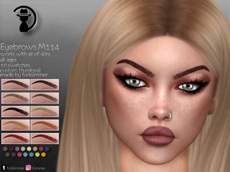 Eyebrows M114 By Turksimmer At Tsr Sims 4 Updates