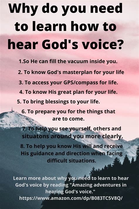 Why Do You Need To Learn How To Hear Gods Voice Hearing Gods Voice
