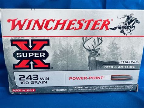 Winchester Super X Rifle 243 Winchester 100 Grain Power Point Get