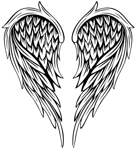 Angel Tattoo Coração Transparente Png Png Play