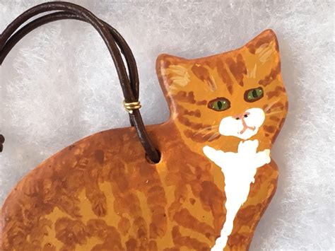 Orange Tabby Cat Ornament - Ginger Cat Ornament - Marmalade Cat Ornament - Cat Lover Ornament ...