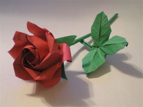Long Stem Rose Origami