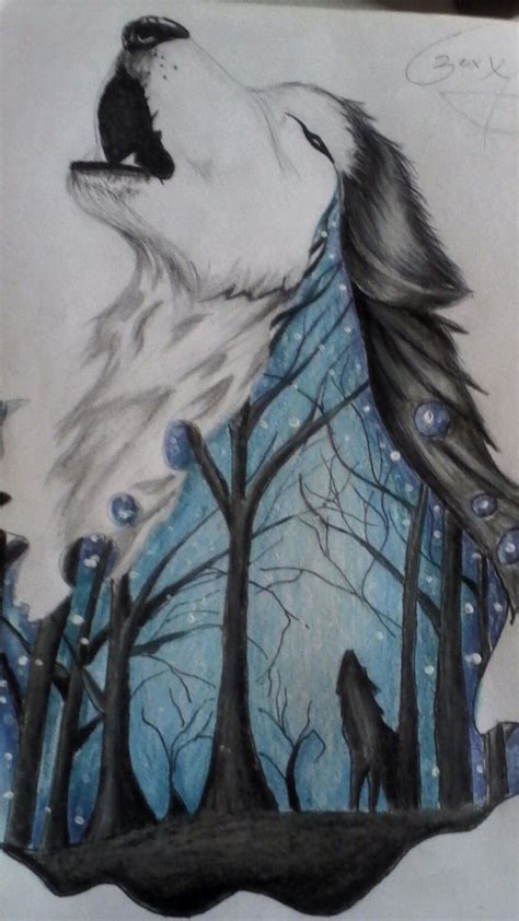Practicando dibujos de lobos | Lobo dibujo a lapiz ...