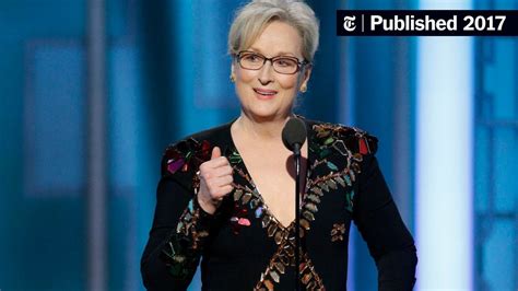 donald trump says he s not surprised by meryl streep s golden globes speech the new york times
