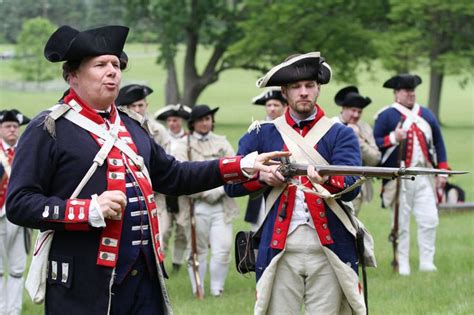 Revolutionary War Reenactors At Princeton Battlefield