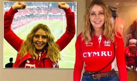 Carol Vorderman Countdown Star Highlights Tiny Waist As She Supports