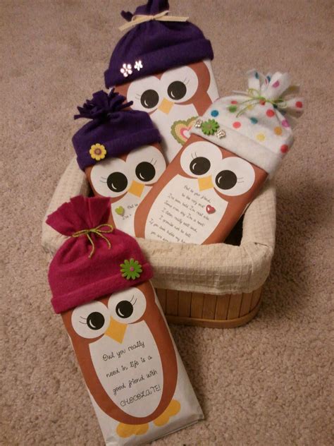 This tute uses candy boxes (think milk duds), but would work with bagged candy, as well. Free owl templates - used it as a chocolate bar wrapper ...
