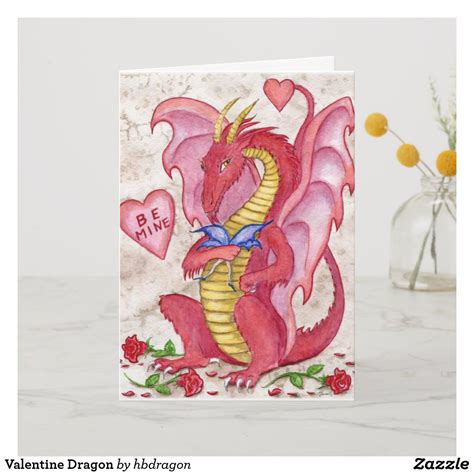 Valentine Dragon Holiday Card Valentine Card Crafts Holiday Design