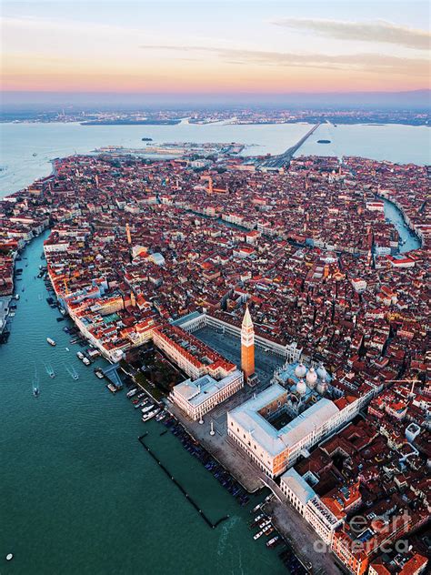 Aerial View Of San Marco Venice Photograph By Matteo Colombo
