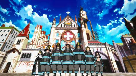Iphone xs max iphone x / xs iphone 6s+/7+/8+ iphone 6/6s/7/8. Fire Force Shinra Kusakabe And Others Standing In Front Of ...