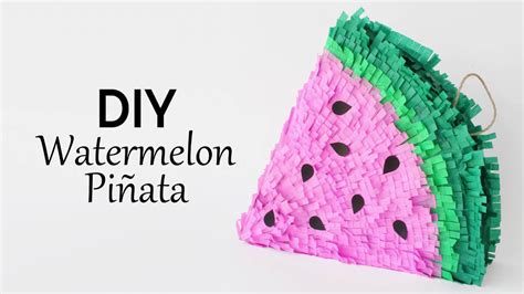 Diy Summer Party Décor Watermelon Piñata Youtube