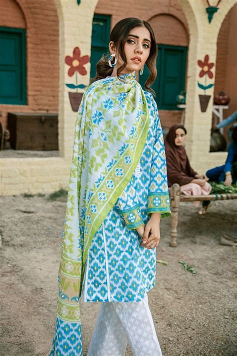 Gul Ahmed Summer Lawn20 3pc Unstitched Lawn Suit Cl 775 A