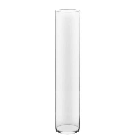 20 Inch Tall 4 Inch Wide Cylinder Glass Vase For Event Centerpieces