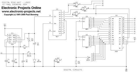 Click image to view larger. Digital Echo Repeat Circuit Schematic - Circuit Diagram Images