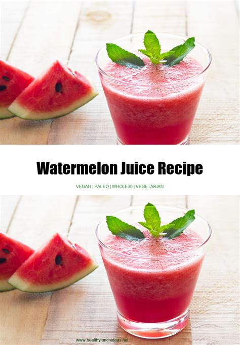 Healthy Recipes Watermelon Juice Recipe Recipe