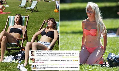 Brits Took To Social Media To Debate Whether Sunbathing In Underwear Is