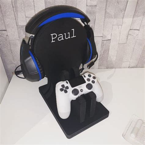 Personalised Gaming Controller Stand Headset Holder Xbox Etsy Uk