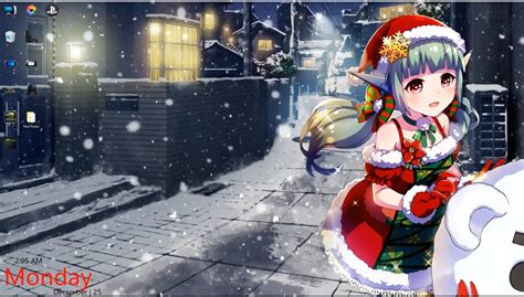 Anime Girl Merry Christmas 4k 60fps Free Download Wallpaper Engine