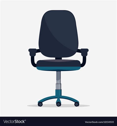 Office Chair And Table Top View Royalty Free Vector Image