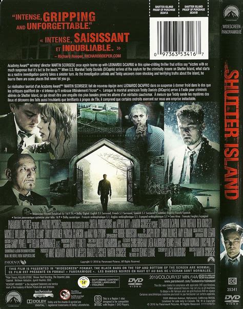 Shutter Island Dvd Leonardo Dicaprio Mark Ruffalo Ben Kingsley Max Von Sydow Dvds And Blu Ray Discs