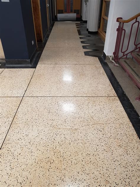 Terrazzo Floor Restoration Project At Cardiff University South East
