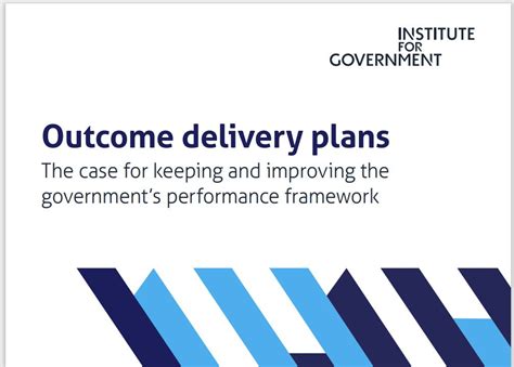 Outcome Delivery Plans Major Projects Association