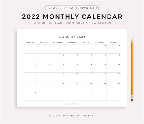 Blank Monthly Calendar Printable Calendar Templates Heidi Fields