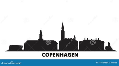 Denmark Copenhagen Capital City Pinned On Political Map Royalty