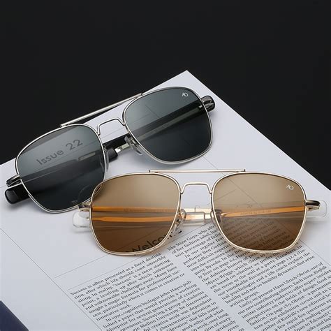 Fashion Aviation Ao Sunglasses Men Luxury Brand Designer Sun Glasses For Male American Army