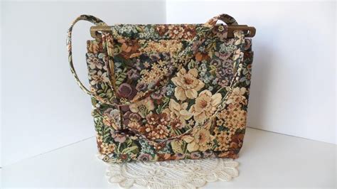 Vintage Tapestry Purse By Toby Weston Vintage Floral Tapestry Etsy