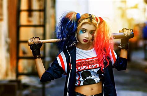 harley quinn baseball bat wallpapers wallpaper cave