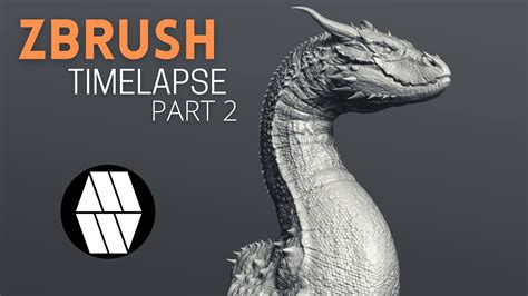 Dragon Zbrush Part02 Timelapse Sculpting Detail Pass Youtube