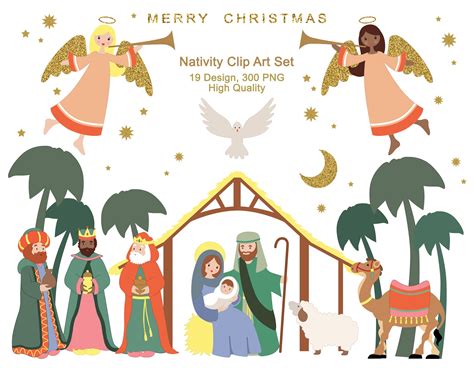 Nativity Set Clipart Christmas Clipart Nativity Scene Lds Lds