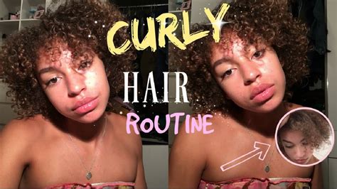 Curly Hair Routine En Fr Youtube
