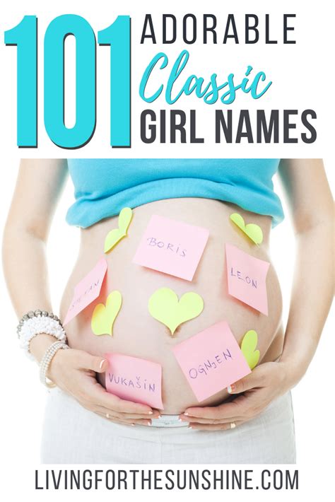 101 Adorable Classic Girl Names Living For The Sunshine