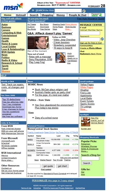 Looking at the cmlp stock split history from start to finish, an original position size of 1000 shares would have turned into 1000 today. MSN in 2000 timeline | Web Design Museum