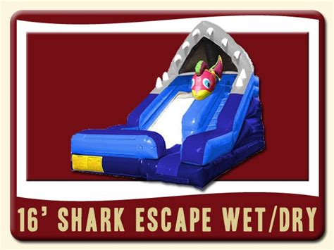 Shark Escape Wetdry Slide Bounce Party Rentals