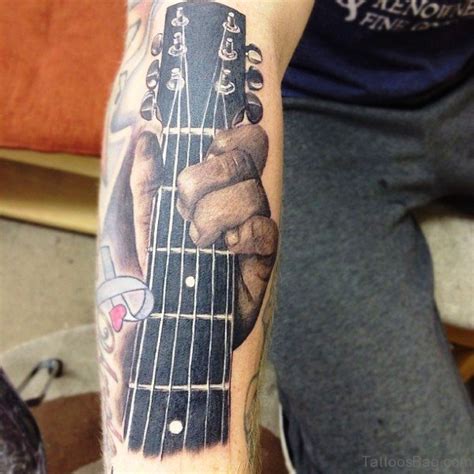71 Splendid Guitar Tattoos On Forearm