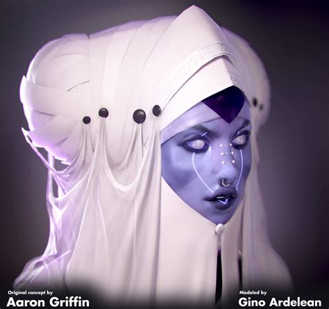 Artstation Alien Female Bust Gino Ardelean Character Design