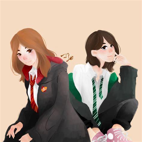 Gryffindor And Slytherin By Mellatea On Deviantart