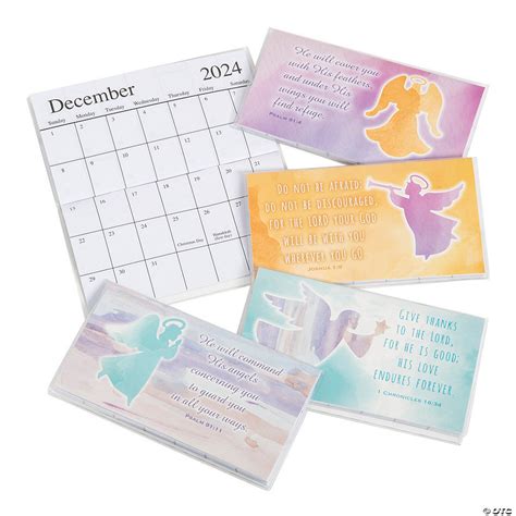 2023 2024 Bible Verse Angels Pocket Calendars 12 Pc Discontinued