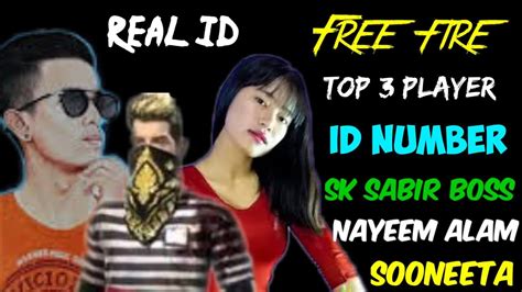 .name fonts, free fire name change, and agario names with the different letters for nick free fire you change the text font of your free fire nickname. Free Fire Top 3 player id number 🔥Sabir Boss🔥Sooneta ...