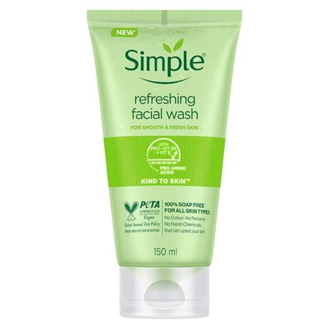 Simple Kind To Skin Refreshing Facial Wash Gel 150ml