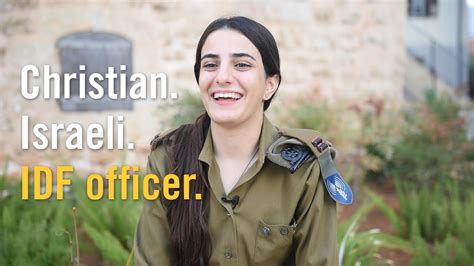 The nation of israel—with a population of. Christian. Israeli. IDF Officer. - YouTube