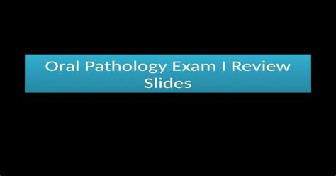 Oral Pathology Exam I Review Slides Mucocutaneous Disorders Pptx