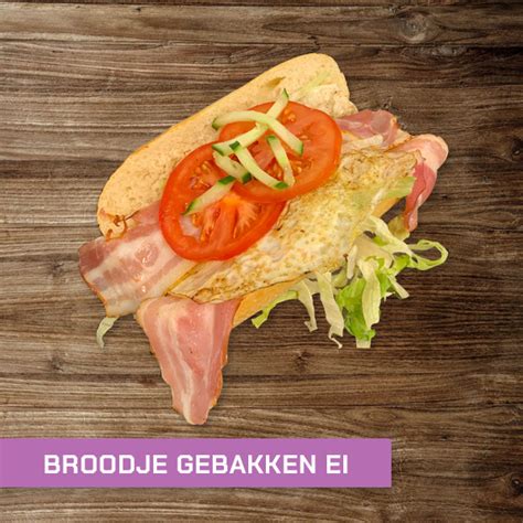 Broodje Gebakken Ei Met Spek Slagerij Hofman Groningen