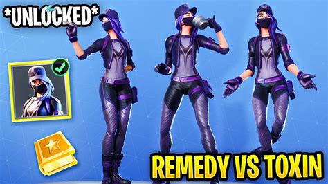 Fortnite Remedy Vs Toxin Purple Edit Style Overtime Challenges