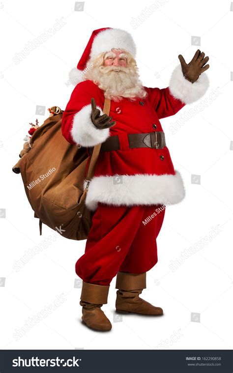 Real Santa Claus Carrying Big Bag Stock Photo Edit Now 162290858